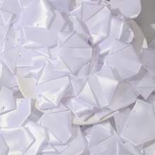 100片手工缎带玫瑰花瓣，预制材料，适合DIY永生玫瑰花束，适用于情人节、母亲节、父亲节、周年纪念日、婚礼、生日、派对、订婚、毕业典礼等场合。 - 彩色 - 查看 19