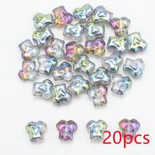 20颗12毫米T恤形状玻璃珠，可爱吊坠，适用于DIY珠宝、手机挂饰、钥匙扣和其他串珠项目 - 12mmT卹 - 查看 16