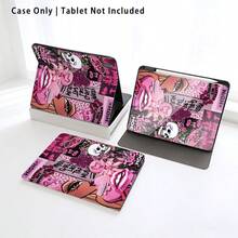 1pc Flip Cover Tablet Desk Protective Case With Pen Slot, Compatible With Honor Pad 8/9/10, Honor GT 11.5inch/X7/X8A/X8/X9/X8Pro/X9Pro/V9/V8 Pro, MatePad SE 11inch/MatePad 11inch/11.5inch, MatePad Pro, Apple 10th Gen/ 11 2025 (A16), A9/A9+/A11/S11/S10 FE+, Auto Sleep/Wake Function, Suitable For Back To School, Valentine's Day, Holiday Gifts - Multicolor - View 7