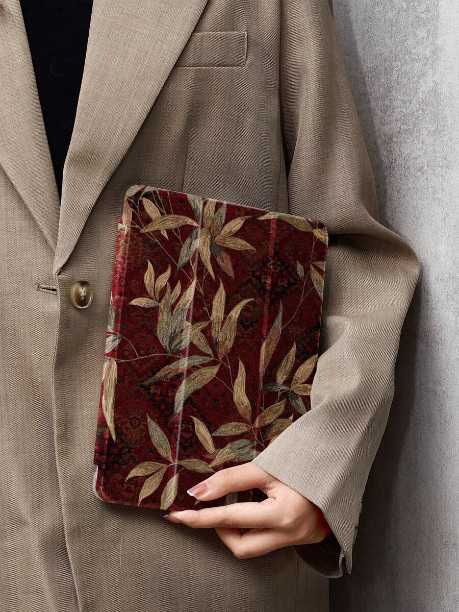 Ayotu Ốp lưng máy tính bảng và Kindle họa tiết vải Ba Tư và lá cây, tương thích với iPad thế hệ thứ 10, 11 inch/Air thế hệ thứ 4/Air thế hệ thứ 7/9.7 inch, tương thích với Samsung Galaxy Tab A9 Plus, Kindle (thế hệ thứ 11 - phiên bản 2024) (6 inch), Kindle Paperwhite thế hệ thứ 12 2024. Đây là món quà Giáng sinh tuyệt vời với họa tiết trang nhã và đơn giản.