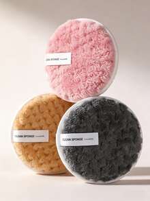 MAANGE 6pcs Soft Reusable Powder Puff Highly Absorbent Dry And Wet Dual-Use Makeup Sponge For Daily Makeup On Face And Makeup Removal - Multicolor - View 7