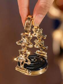 Hollow Star Diamond Strap For Galaxy Watch 7/6/5/4 Strap 40 Mm 44mm 47mm 46mm 41mm,Galaxy Watch 5 Pro 45mm,Galaxy Active 2,Galaxy The Watch 3,18/20/22mm, Compatible With HW Watch 5/4/3/2/1 And GT5/4/3/2, As Well As HW Watch Fit3/Fit4 And HW Band 8/9/10NFC - Gold - View 5