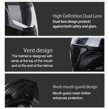 High Quality DOT Motorcycle Helmet Four Seasons Motocross Racing Modular Flip Up Casco Men Women Off Road Helmet Unmasked - Gương trà đen mờ - Xem 4
