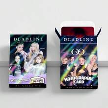 124张全息闪卡，激光闪亮卡，小卡，JISOO，JENNIE，ROSE，LISA，DEADLIDE迷你专辑周边，歌曲《GO》小卡，LOMO卡，将的风格融入你的日常生活，BLINK专属定制粉丝周边！ - 彩色 - 查看 4
