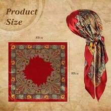 1/3件万圣节新款缎面海盗头带腰带毛毡骷髅眼罩，趣味角色扮演中世纪文艺复兴海盗服装配饰，化装舞会圣诞派对魔术服装道具 - 彩色 - 查看 4