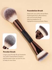 MAANGE 17/18件套专业软毛铝管化妆刷套装，包含17支化妆刷+1个收纳盒，包括粉底刷、眼影刷、眉刷、晕染刷、高光刷、遮瑕刷，适用于粉状、液状、膏状化妆品，适合日常使用和旅行携带，是送给朋友的化妆工具好礼。 - 彩色 - 查看 9