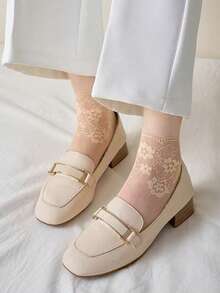 1/5 pares de calcetines mágicos de encaje: Sexy y elegantes calcetines invisibles para cualquier ocasión - Multicolor - Ver 5