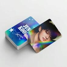 124张BTS JUNGKOOK激光全息卡片、贴纸、LOMO卡片、庆祝礼物、粉丝收藏品 - 彩色 - 查看 9