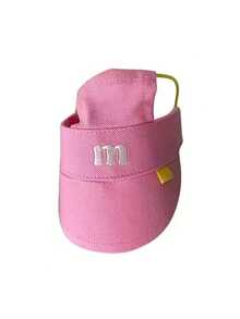 1 pieza Sombrero de sol bordado con forma de M de tres colores, hebilla ajustable con nariz de cerdo elástica para mascotas como perros y gatos - Multicolor - Ver 13