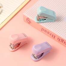 Morandi Mini Stapler, Small Handheld Stapler Set For Students And Office, School Supplies, Back To School & New Year Gift - Single Piece - View 4