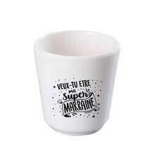 1 Melamine Water Cup, Capacity About 210ML, Printed Water Cup, Printed Ceramic Cup, Printed Tea Cup,Thanks Best Idea Gifts - White - View 17