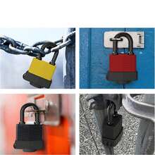 1pc Waterproof Padlock Cover, Outdoor Anti-Theft Lock For Shed, Truck, Balcony, Window - A - View 1