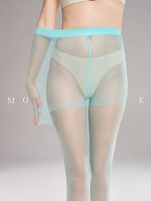 1条女士时尚经典百搭打底裤 - 薄荷藍 - 查看 3