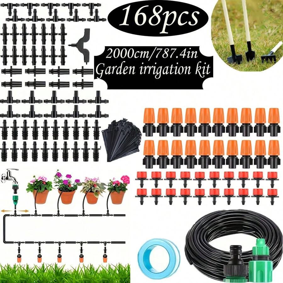 Garden Drip Irrigation Kit, Drip Irrigation System, Automatic Watering System, Suitable For Gardens, Greenhouses, Flower Beds, Courtyards, Lawns - Irrigation Kit - View 1