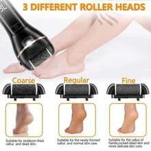 13 In 1 Electric Foot Grinder File Callus Remover Machine Pedicure Device Foot Care Tools Feet For Heels Remove Dead Skin Rechargeable 1200mAh - Black - View 3