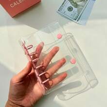 A7透明便携式双扣多功能活页夹，透明贴纸簿活页夹，密封簿，贴纸簿，可用作相册，省钱，文具，笔记本，密封簿，学校及办公用品 - 彩色 - 查看 15