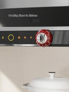 1pc Visible Kitchen Timer, Chef Cooking Timer Clock With Loud Alarm, Suitable For Classroom, Home And Study, Mechanical Desktop Timer, Battery-Free - Multicolor - View 8