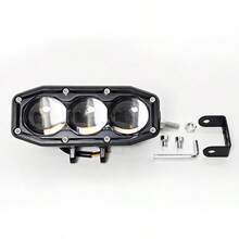 Đèn LED thanh 30W dành cho ô tô địa hình, màu vàng và trắng kép, có thể chuyển đổi chế độ chiếu sáng xa/gần. - A - Xem 12