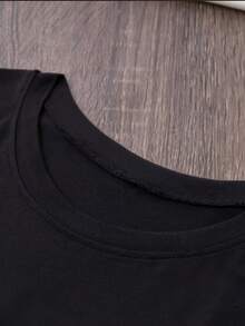 Disney Women'S T-Shirt, Short-Sleeve Top For, Featuring A Beautiful Anime Print, Suitable For All Seasons - màu đen - Xem 4