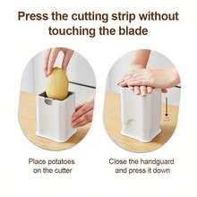 49-Hole Stainless Steel Potato Slicer And French Fry Cutter - Suitable For Home, Hotel And Commercial Kitchen, Vegetable Slicer And Chopper - Multicolor - View 9