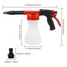 Một chai dung dịch tạo bọt 800ml, vòi phun áp lực cao cho ô tô, hình bông tuyết, dụng cụ làm sạch bằng bọt, dầu gội xà phòng, dạng xịt, phụ tùng ô tô xe tải - A - Xem 5