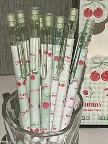 2支装 0.5mm 喷墨猫咪自动铅笔，防断 - 学习用品及节日礼物，可爱自动铅笔带橡皮擦，迷你自动铅笔，手持铅笔，考试铅笔，学生必备，时尚书写工具，书写流畅，可伸缩铅笔，办公人士适用 - 預設 - 查看 9