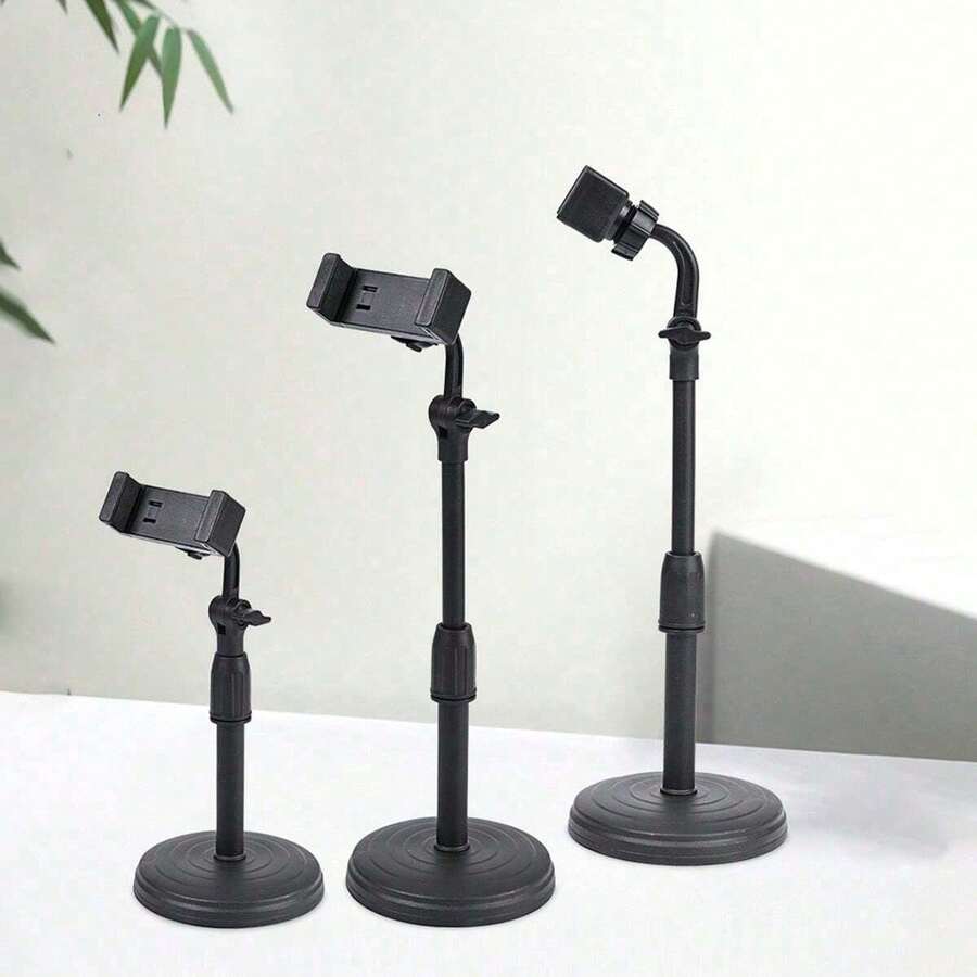 1 pieza Soporte de escritorio ajustable y telescópico, para transmisiones en vivo, videollamadas y selfies - Multicolor - Ver 1