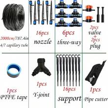 Garden Greenhouse Drip Irrigation Set, Automatic Irrigation System Equipped With 360 Degree Adjustable Nozzle, Irrigation Hose, Blank Distribution Pipe, Terrace Atomized Plant Watering - Irrigation Kit - View 10