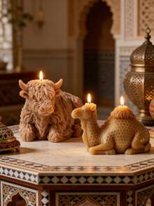 1pc New 3D Yak & Camel Plaster Mold, Creative Baking Mold, Candle Mold, Cartoon Yak & Camel Silicone Mold - A - View 2