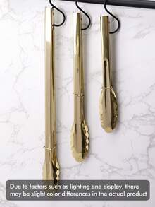1入組易握金鉗家用不銹鋼食品鉗 - 金色 - 查看 5