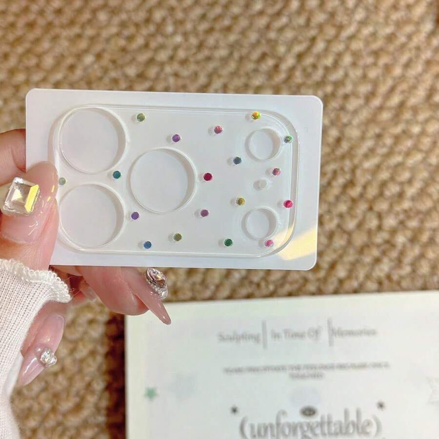 Luxury Colorful Crystal Lens Film For IPhone 17 Pro Max, Rhinestone Decorated Camera Lens Protector Cover For IPhone 16/15 Pro Max/14 - Clear - View 1