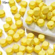 10mm Macaron Acrylic Diagonal Cut Square Beads DIY Mobile Phone Chain Necklace Bead Accessories Wholesale - Multicolor - View 20