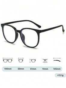 1 Pair Black Fashion Multifunctional Non-Prescription Glasses (Eyeglass Case Not Included) - Multicolor - View 6