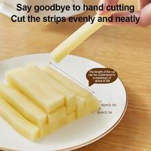 49-Hole Stainless Steel Potato Slicer And French Fry Cutter - Suitable For Home, Hotel And Commercial Kitchen, Vegetable Slicer And Chopper - Multicolor - View 8