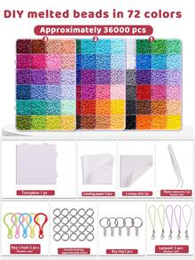 2.6mm Beading Kit With Multi-Color Beads, Tools And Beading Board, Ideal DIY Personalized Accessory Gift For Family And Friends - Multicolor - View 8