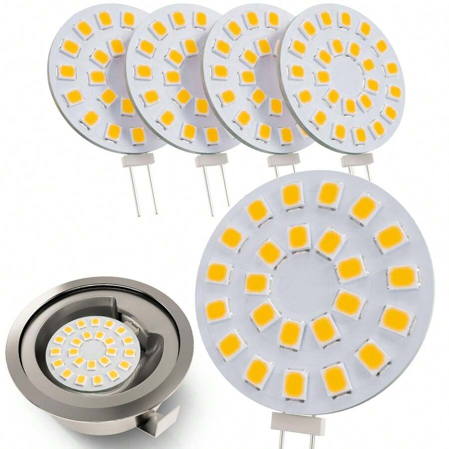 G4 LED Bulb Warm White 3000K/6000k 9-30V 2W - 20 Watt Halogen JC Bulb Replacement G4 Bi Pin Bulb - LED Appliance Bulb Range Hood 20W 12V G4 Base T3 - 12 Volt Under Cabinet Puck Light Bulbs