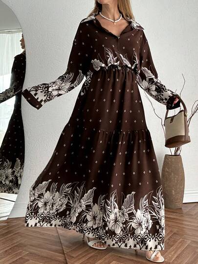 Ensemble élégant minimaliste de style bohème pour femme, 2 pièces, chemise et jupe. Chemise avec col, manches régulières, décorée de boutons et de poches, non extensible.