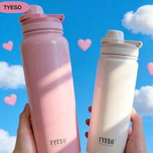 TYESO Children's Thermal Bottle, 600-1200ml, Made Of  And Healthy Stainless Steel, . Portable Thermal Bottle For School, Ideal For Children. Keeps Drinks Hot For 12–24 Hours And Cold For Up To 24 Hours. Can Be Used As A Thermal Container For Drinks, Snacks, Sweets, And Hot Soups. Essential For Back To School, Suitable For School, Sports, Travel, And Everyday Use. School Water Bottle. Party Favors For Women, Personalized Party Favor, Pink. - Rosa - 查看 3