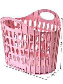 带提手的可折叠洗衣篮，大容量衣物收纳篮，也可作毛绒玩具收纳架，卧室/洗衣房用可折叠脏衣篮，节省空间的壁挂式收纳容器 - 非常适合大学生、妈妈、小户型公寓（母亲节/返校季） - 彩色 - 查看 20