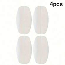 4/2pcs Silicone Bra Strap Clips, Nude + White + Black, Non-Slip Shoulder Pads, Soft Invisible Bra Strap Protectors - / - View 9