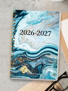 Trees A5 2026–2028 月計畫本，24個月日曆書，含月視圖與備註頁，2026年1月至2027年12月，女性開學用品與辦公桌用品 - 綠色 - 查看 2