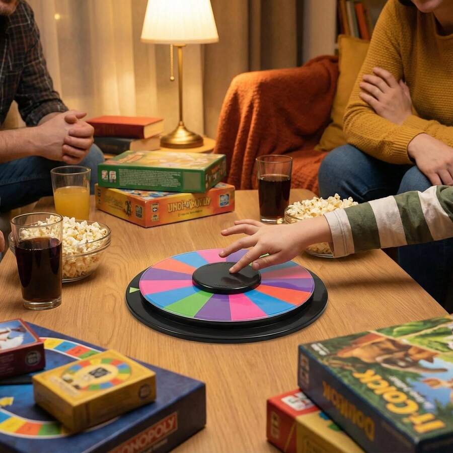 1pc Customized Game Spinner To Create Atmosphere, Premium Wine And Battle Wine Spinner, Drinking And Entertainment Prop, Home Entertainment Toy - Multicolor - View 1