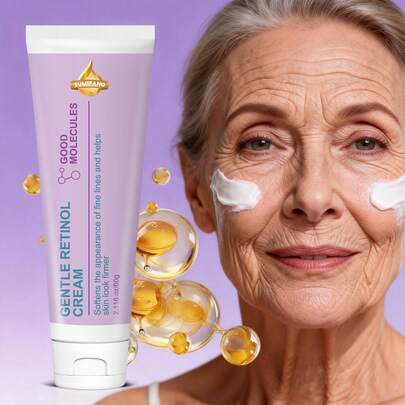 SUMIFANG 60g Crema facial con retinol, fórmula suave, reafirmante anti-arrugas, hace que la piel se vea talla grande joven, reduce las líneas finas, mejora la calidad de la piel, suaviza las arrugas, ayuda a que la piel parezca talla grande firme