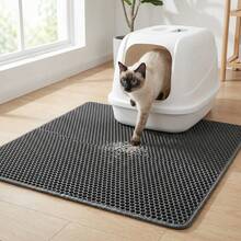 1pc Double-Layer Anti-Slip Pet Pad, Waterproof Anti-Leakage Mat - Grey - View 3