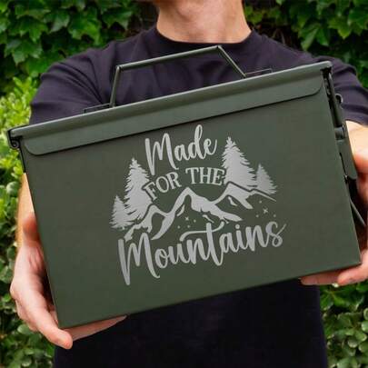 1 pieza Caja de herramientas de metal con grabado láser, regalo para padrino de boda, regalo para padre, caja de almacenamiento de metal, regalo para hombres, regalo de cumpleaños para papá, caja de almacenamiento de herramientas. Adecuado para múltiples escenarios. Disponible en negro y verde militar.