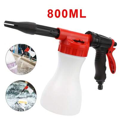 Một chai dung dịch tạo bọt 800ml, vòi phun áp lực cao cho ô tô, hình bông tuyết, dụng cụ làm sạch bằng bọt, dầu gội xà phòng, dạng xịt, phụ tùng ô tô xe tải