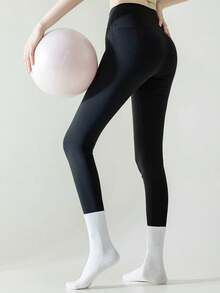 4 Pairs Women's Non-Slip Yoga Socks, Suitable For Pilates, Pure Ballet, Ballet Dance, Exercise - Multicolor - View 7