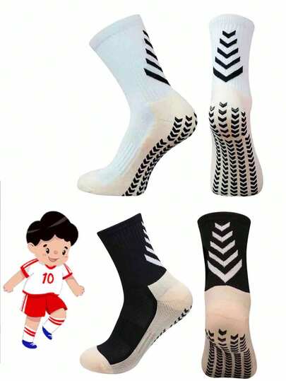 1/6 pares de calcetines de media caña antideslizantes para hombres, calcetines con diseño de puntos para fútbol/baloncesto