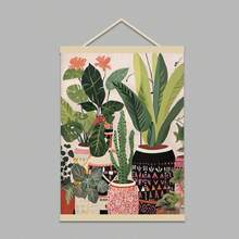 Tranh treo tường phong cách Bohemian hình cây xanh trong nhà - Tranh phong cảnh trang trí hiện đại, trang trí tường trong nhà cổ điển, phù hợp cho phòng khách, phòng ngủ, phòng tắm, phòng ăn. Không bao gồm khung tranh. - Nhiều màu - Xem 17