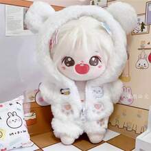 20cm Teddy Bear Style Jacket, Sold Separately Without Doll - White - View 4